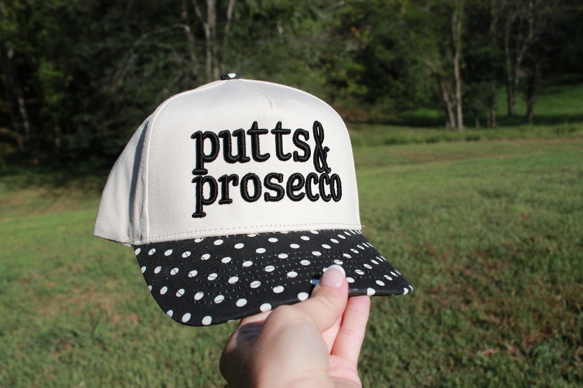 Putts & Prosecco | 3D Hat Puff Embroidery File $10.00
