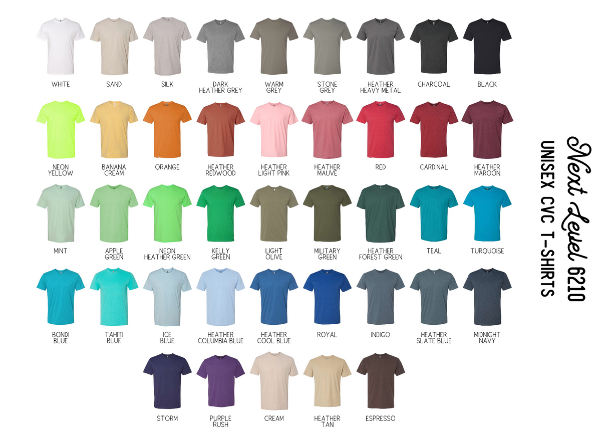 Custom Next Level CVC T-Shirt | Personalized Business Logo Shirt | Front & Back Printing