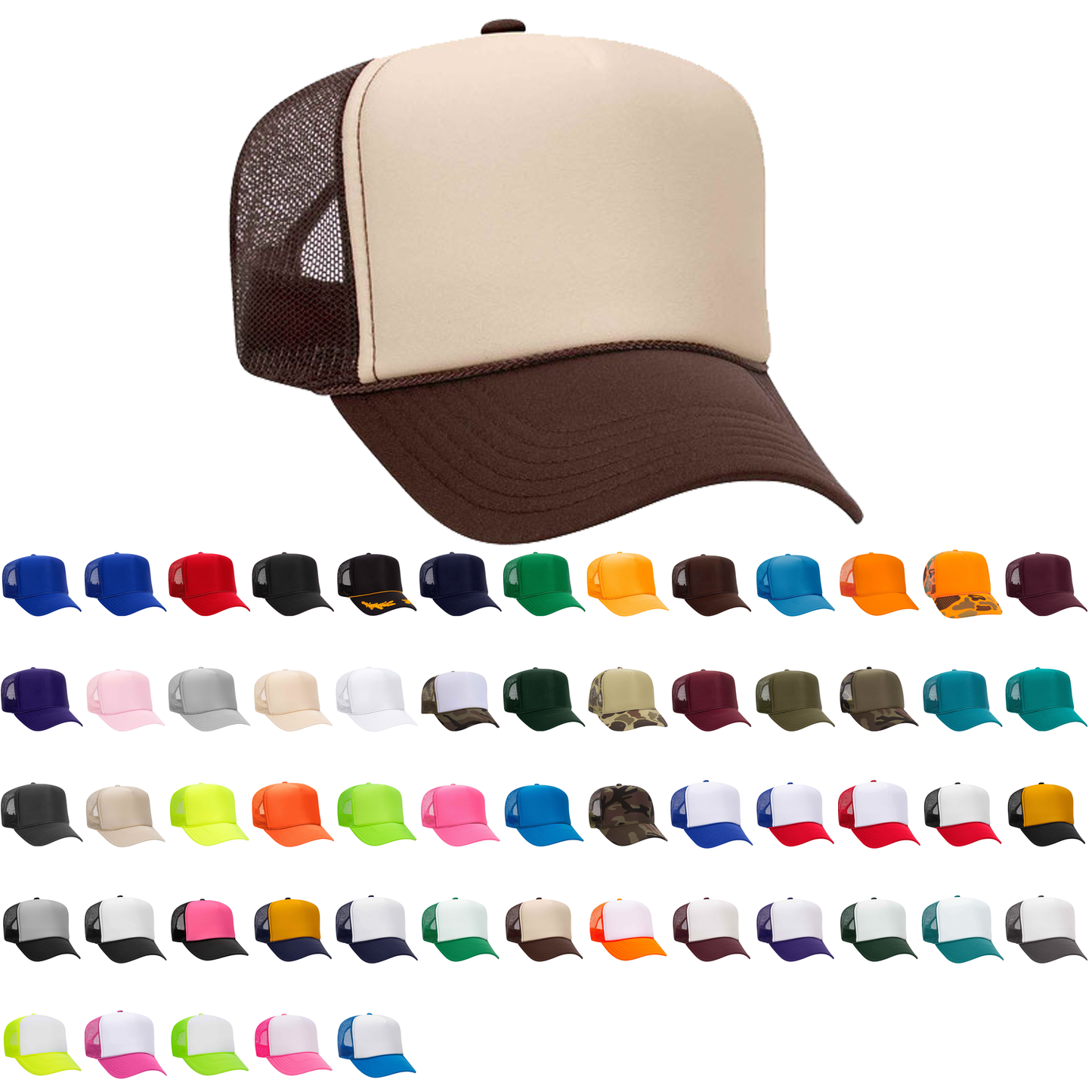 Blank Foam Trucker Hat | Otto 5-Panel High Crown