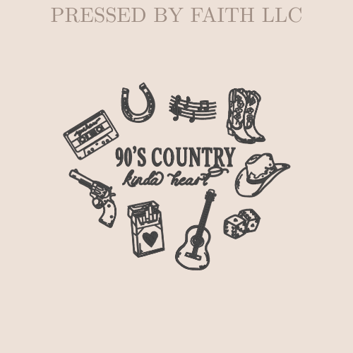 90’s Country Kind of Heart Crewneck