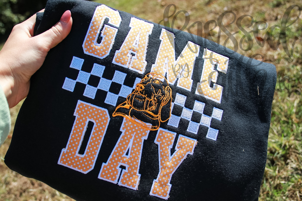 Custom Embroidered Game Day Sweatshirt | Sports Appliqué Crewneck