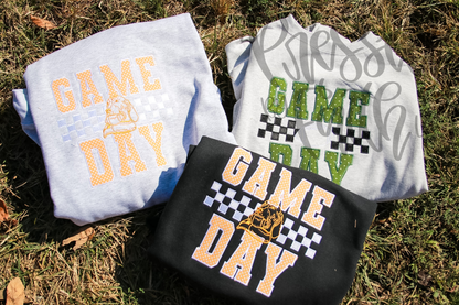 Custom Embroidered Game Day Sweatshirt | Sports Appliqué Crewneck
