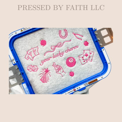 Your Lucky Charm Embroidered