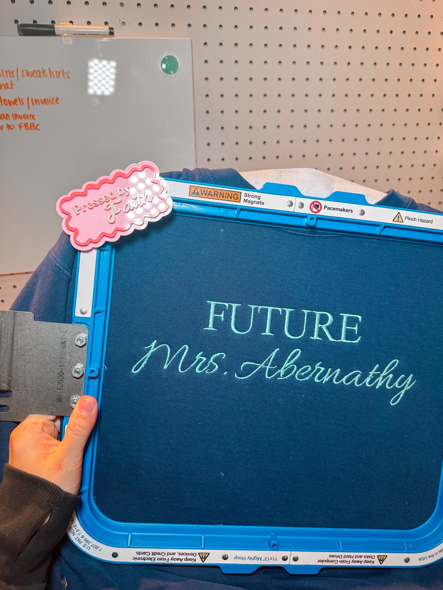 Personalized Future Mrs. Embroidered Crewneck Sweatshirt | Custom Bride Sweatshirt | Bridal Shower Gift | Engagement Gift | Wedding Sweatshirt
