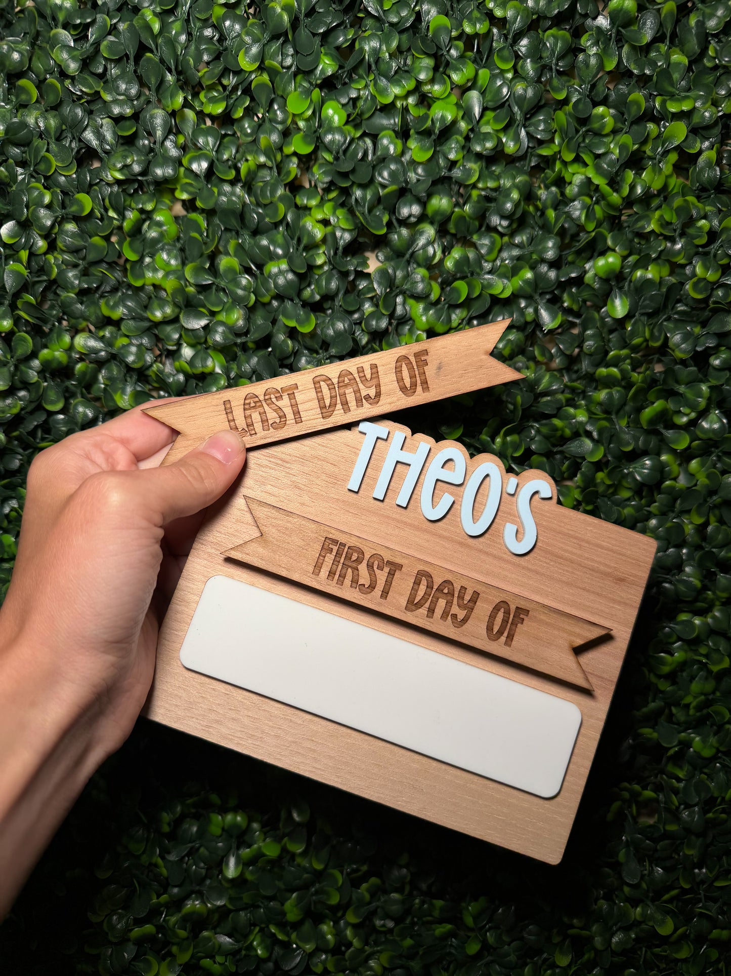 Personalized Interchangeable First & Last Day of School Sign
