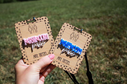 Personalized Teacher Hall Pass