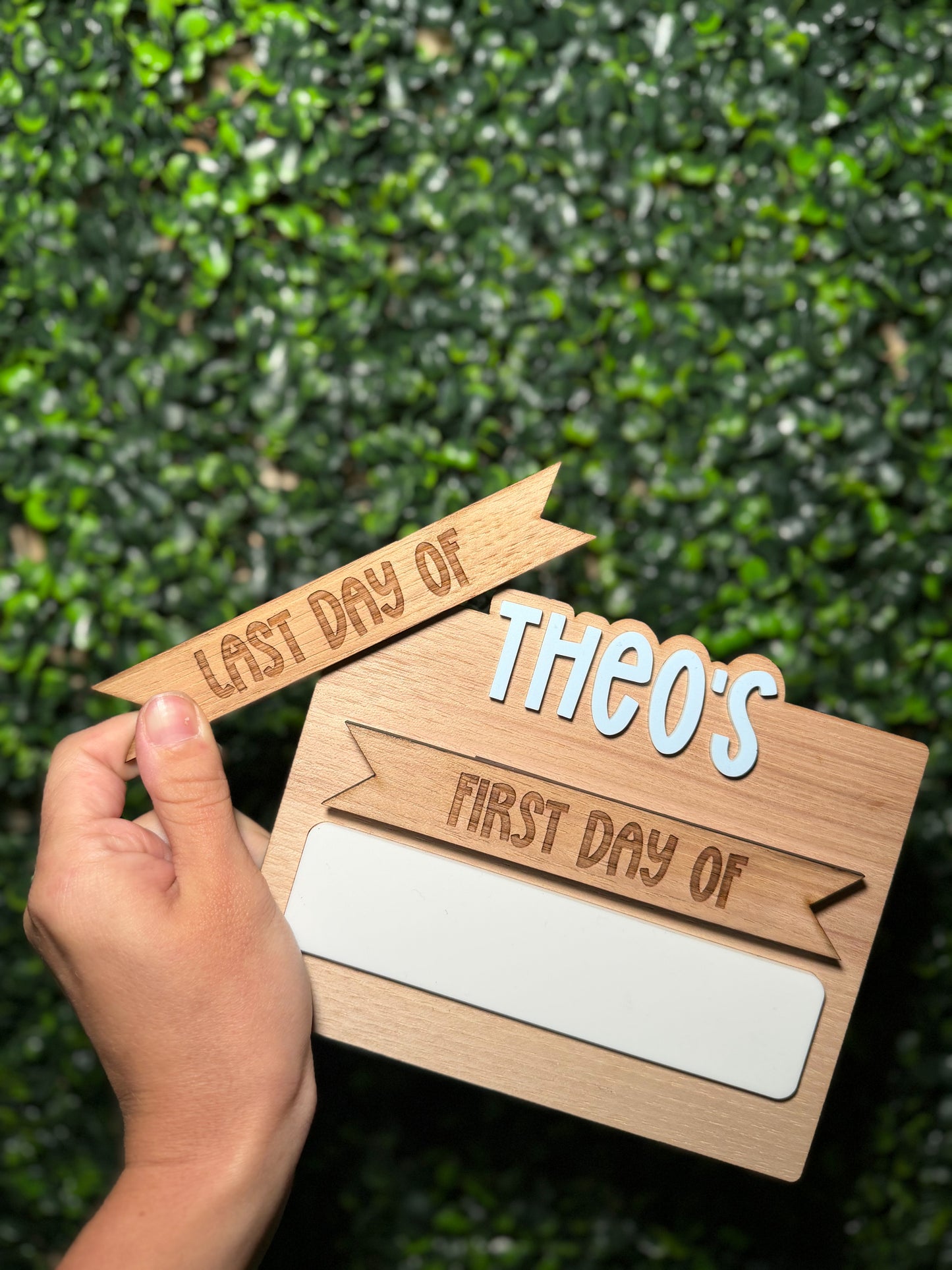 Personalized Interchangeable First & Last Day of School Sign