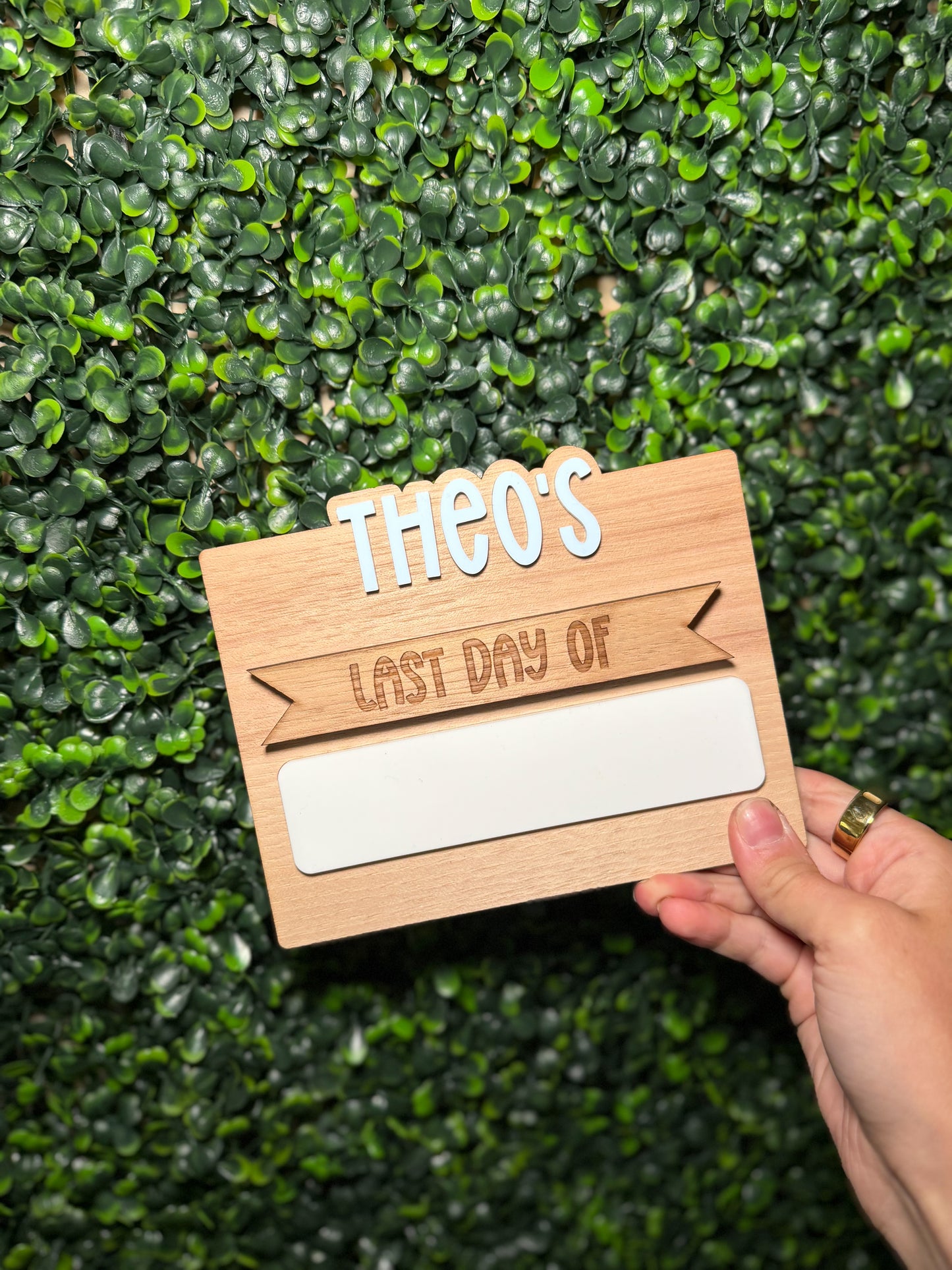 Personalized Interchangeable First & Last Day of School Sign