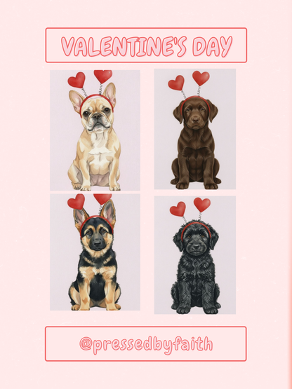 🐾 Valentine Dog Print -- CUSTOM