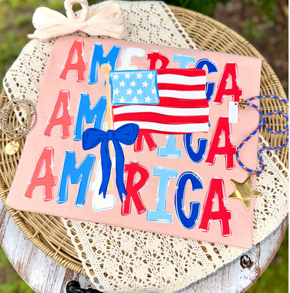 America Tee | Patriotic Fourth of July Shirt