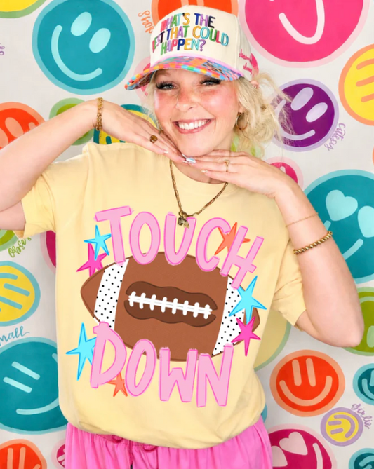 Touch Down Football Graphic Tee | Game Day Shirt