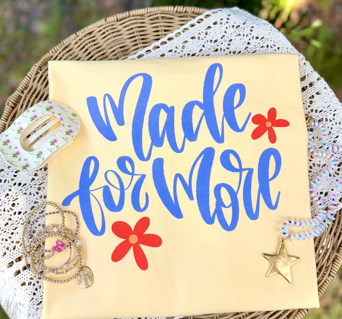 Made for More Floral Tee 🌼💙