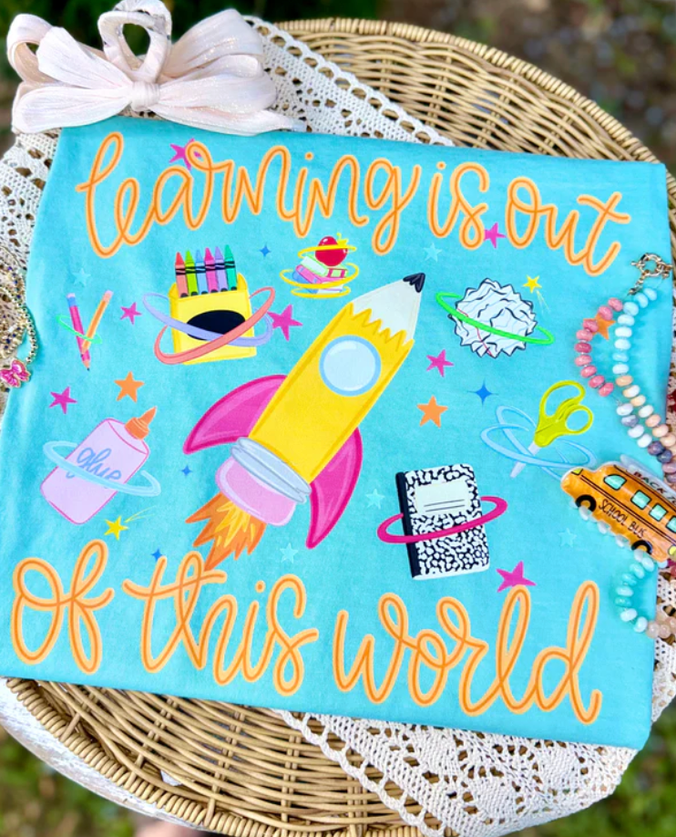 Learning Is Out of This World Teacher Shirt | Space Classroom Tee | Back to School Shirt