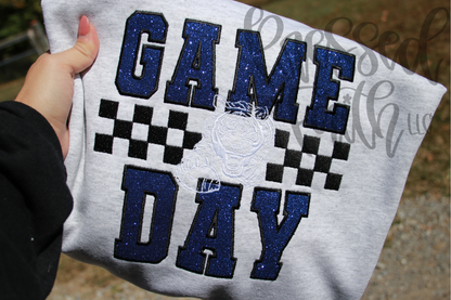 Custom Embroidered Game Day Sweatshirt | Sports Appliqué Crewneck