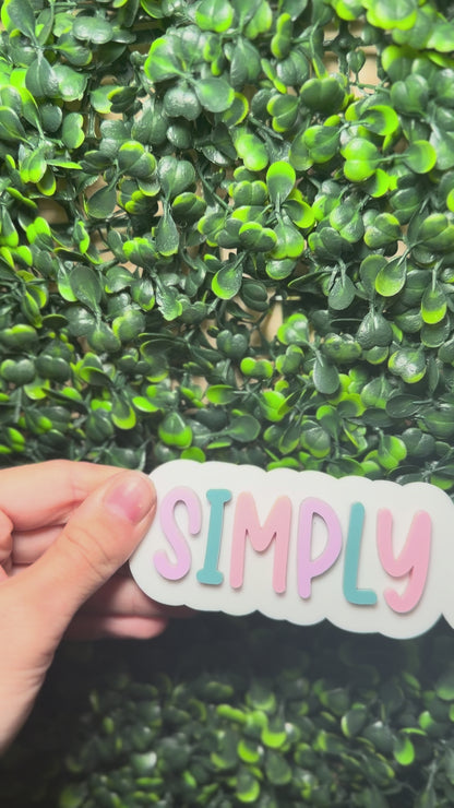 Custom Acrylic Social Media Watermark